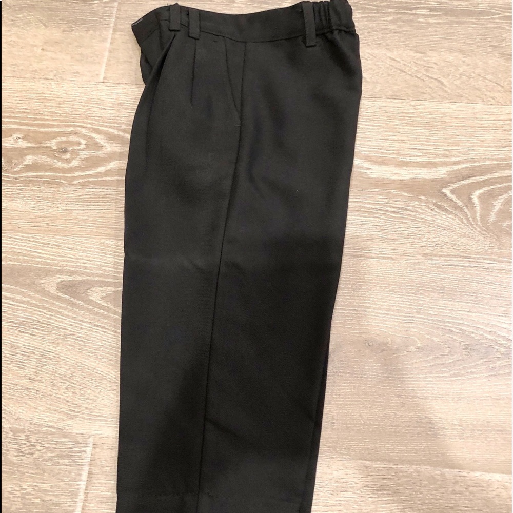 kids BLACK dress pants (size 5) 22inches long